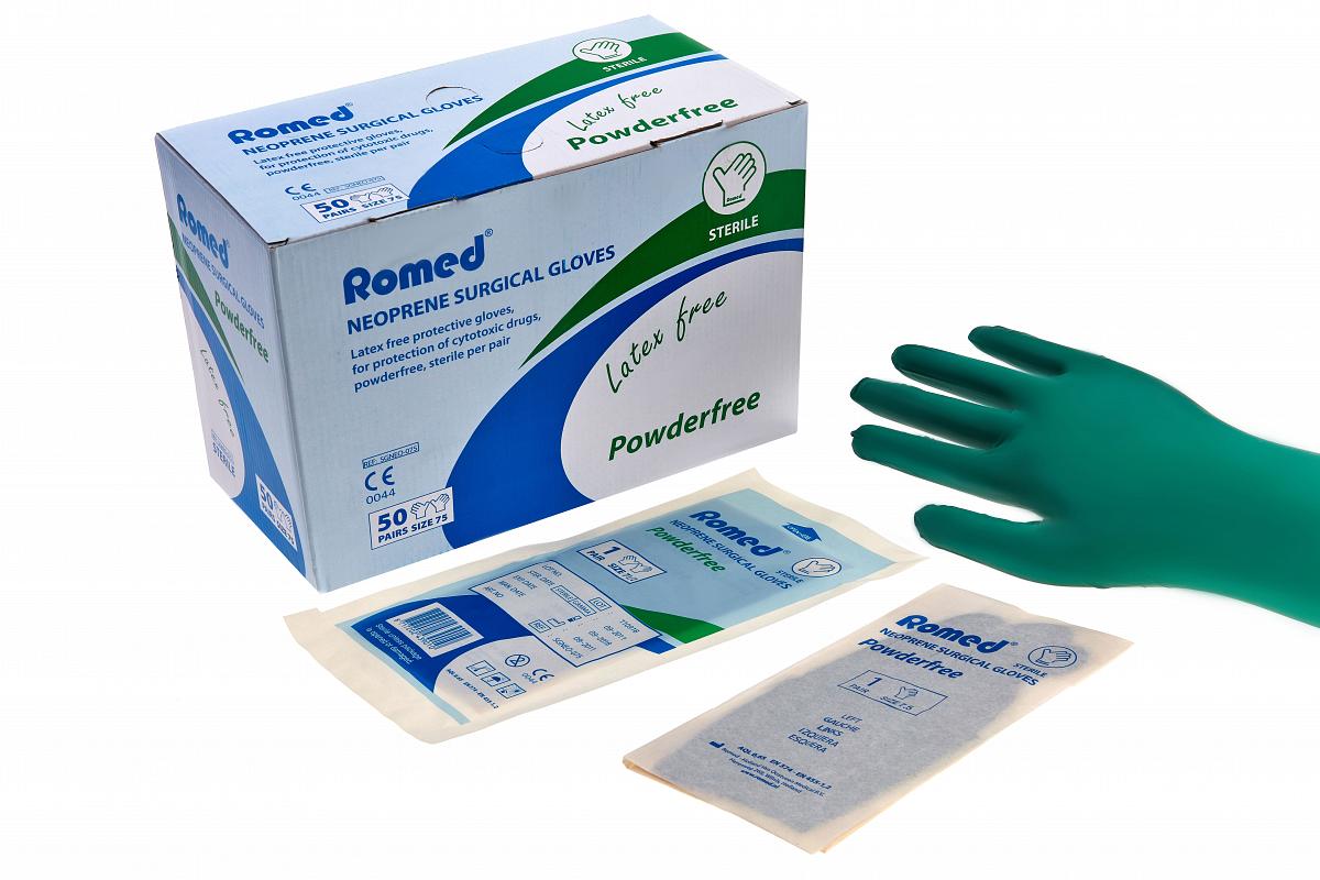 Latex free surgical gloves powderfree sterile on request