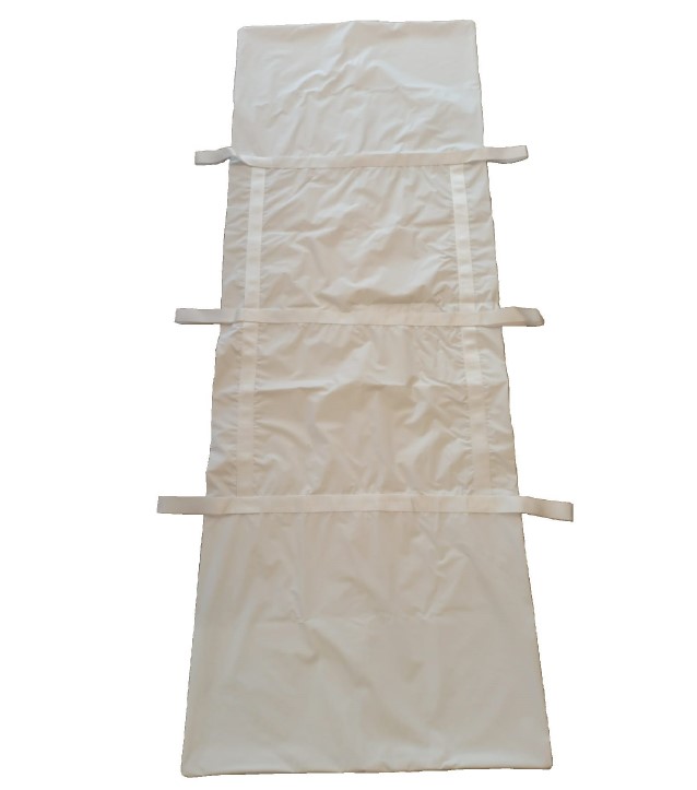 BODY-BAG-6H/25 Romed Leichensack, Weiß, mit 6 Griffen, 220x80 cm, pro Stück in einem Beutel, 25 Stück im Karton.