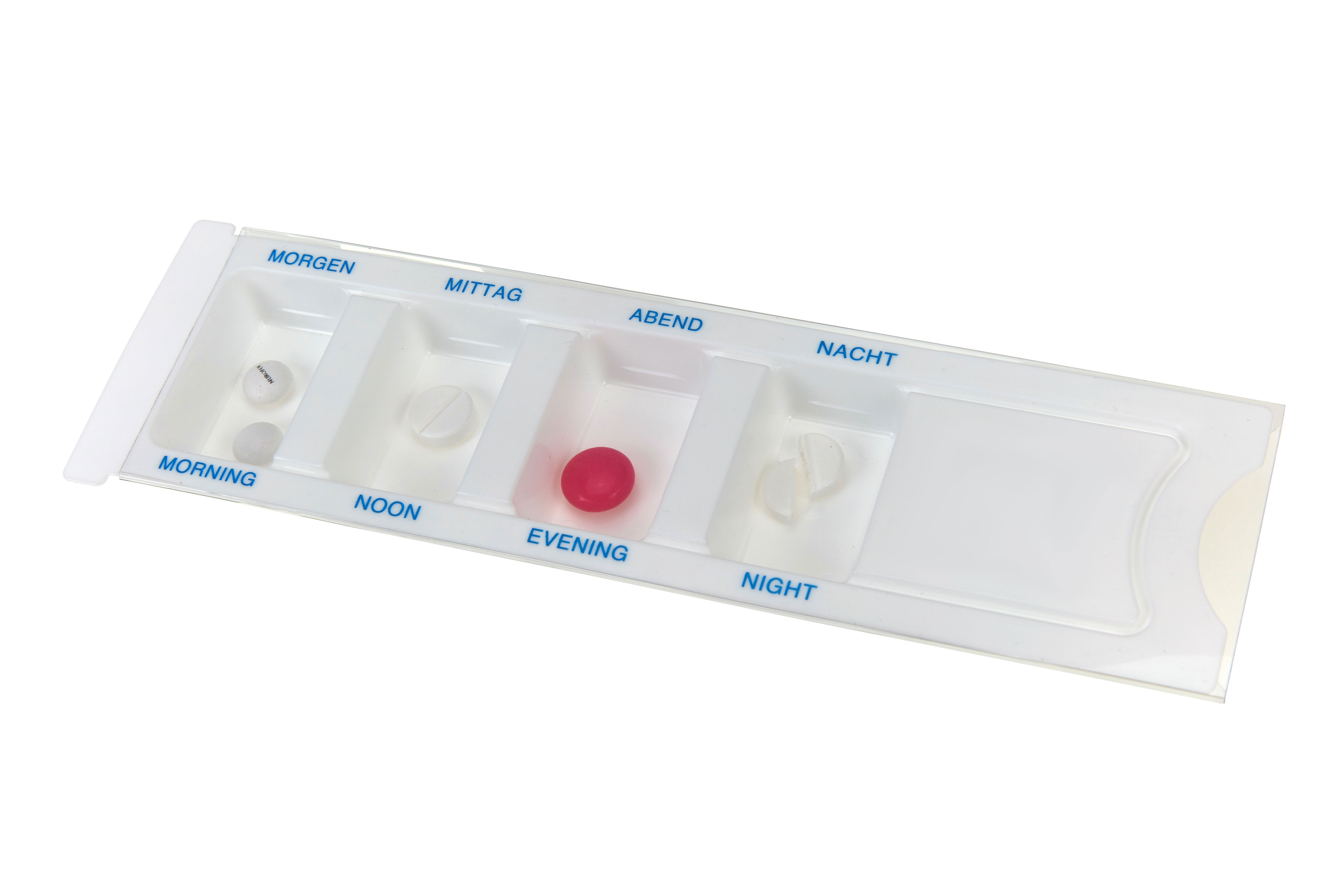 PD-200 Romed Medikamenten-Dispenser mit Klarsicht-deckel, 200 Stück im Karton.